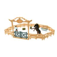 Mojo farmland western ranch met paard en cowboy speelset - 380064 Mojo farmland western ranch met paard en cowboy speelset - 380064