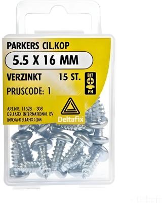 Parkers ck 5,5xx16mm verz 15st - Deltafix