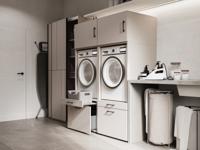 Kast WASHING 2 machines naast elkaar large kasjmier