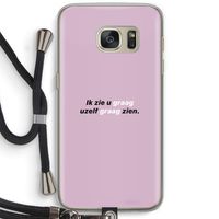 uzelf graag zien: Samsung Galaxy S7 Transparant Hoesje met koord