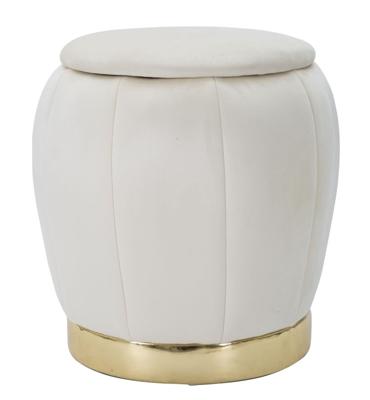 KRUKJE/OPSLAG PARIJS CREMA/GOUD CM Ø 43X43