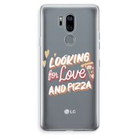 Pizza is the answer: LG G7 Thinq Transparant Hoesje