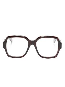 Chloé Eyewear lunettes de vue carrées à effet écailles de tortue - Marron