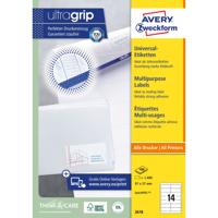 Etiket avery 3678 97x37mm wit 1400st