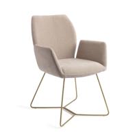 Jesper Home Eetkamerstoel 'Misaki' Beehive Gold, kleur Sand Strand Jesper Home Eetkamerstoel 'Misaki' Beehive Gold, kleur Sand Strand