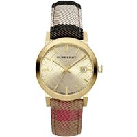 Horlogeband Burberry BU9041 Leder/Textiel Multicolor 20mm