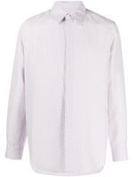 FENDI chemise en soie à motif FF - Violet