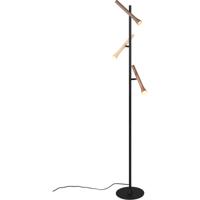 LED Vloerlamp - Trion Flato - 9W - Aanpasbare Kleur - Dimbaar - Mat Zwart - Metaal