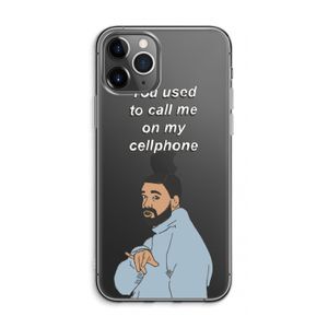 Hotline bling: iPhone 11 Pro Max Transparant Hoesje