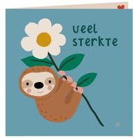 Dubbele kaart met envelop - Veel Sterkte! Dubbele kaart met envelop - Veel Sterkte!