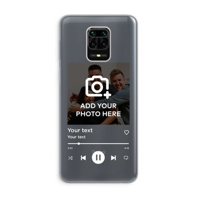 Music Player: Xiaomi Redmi Note 9 Pro Transparant Hoesje