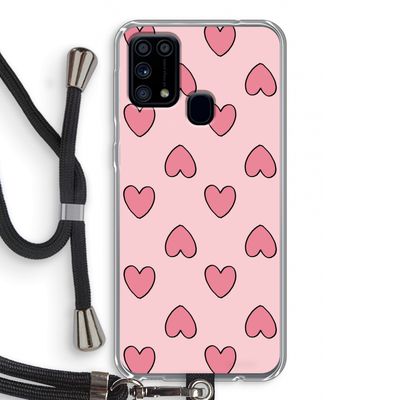 Ondersteboven verliefd: Samsung Galaxy M31 Transparant Hoesje met koord
