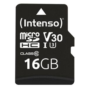 Intenso Professional microSDHC-kaart 16 GB Class 10, UHS-I Incl. SD-adapter