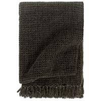 VidaXL Plaid 220x250 cm katoen antraciet en bruin