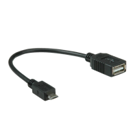 USB Micro B naar USB-A OTG adapter M/F