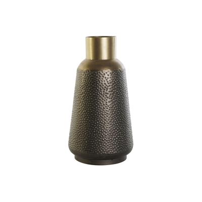 Vaas DKD Home Decor Grijs Gouden Donker grijs Metaal Modern 25 x 25 x 47 cm