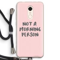 Morning person: Xiaomi Redmi 5 Transparant Hoesje met koord