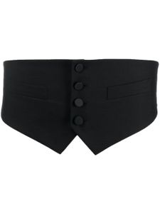 DSQUARED2 ceinture de smoking à boutonnière - Noir