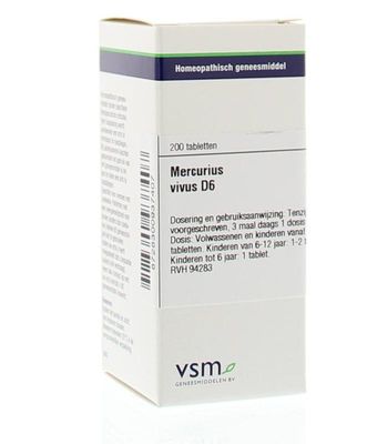 Mercurius vivus D6