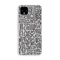 Moroccan Print: Pixel 4 XL Transparant Hoesje