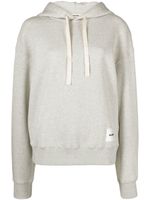 Jil Sander hoodie à patch logo - Gris