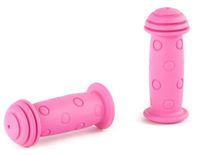 Widek handvatten meisjes 100 x 22 mm rubber roze 2 stuks - thumbnail
