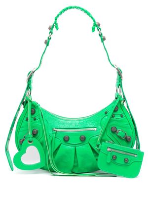 Balenciaga sac porté épaule Le Cagole S en cuir - Vert