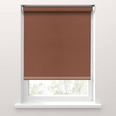 Leen Bakker - Fenstr Rolgordijn Stockholm Verduisterend - Terra (65003) - Polyester - Bruin - 120x10x10 Cm