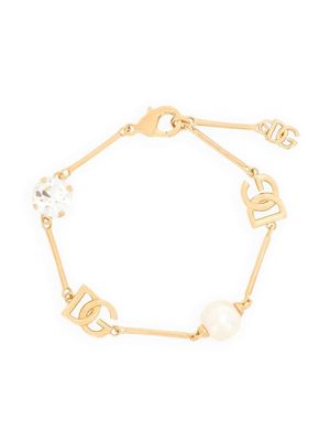 Dolce & Gabbana bracelet serti de cristaux - Or