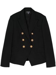 Balmain blazer en laine 6-Button à boutonnière croisée - Noir