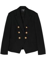 Balmain blazer en laine 6-Button à boutonnière croisée - Noir - thumbnail