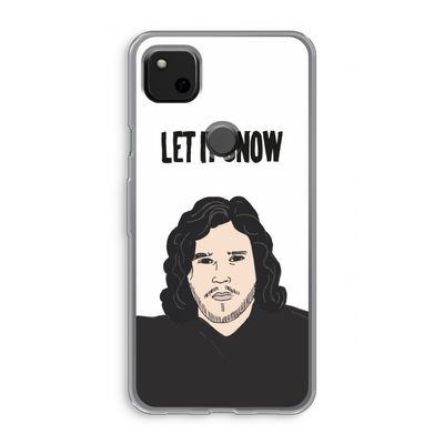 Let It Snow: Google Pixel 4a Transparant Hoesje