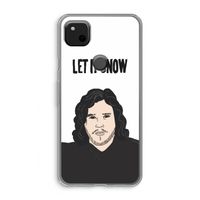 Let It Snow: Google Pixel 4a Transparant Hoesje