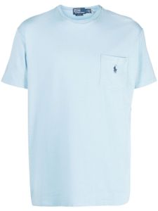 Polo Ralph Lauren t-shirt à poche poitrine - Bleu