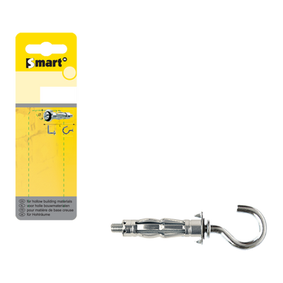 pgb-Europe SMART | Metaal hollewandplug + C-haak M4x38 Zn SM0HWC001040038H