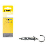 pgb-Europe SMART | Metaal hollewandplug + C-haak M4x38 Zn SM0HWC001040038H