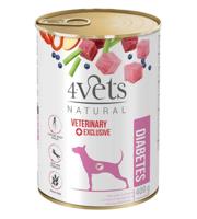 4VETS Natural Diabetes Dog - nat hondenvoer - 400 g