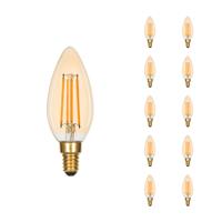 E14 B35 filament LED-kaarslamp Castel 4.1W 2200K dimbaar E14 B35 filament LED-kaarslamp Castel 4.1W 2200K dimbaar