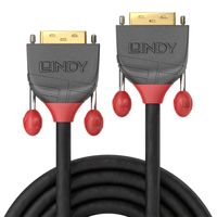 Lindy 36230 DVI kabel 0,5 m DVI-D DVI-I Zwart - thumbnail