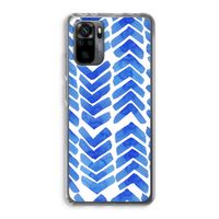 Blauwe pijlen: Xiaomi Redmi Note 10 Pro Transparant Hoesje