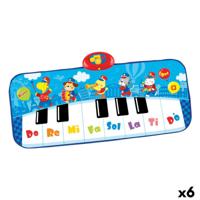 Speelgoedpiano Winfun 90 x 0,5 x 38 cm Blauw dieren (6 Stuks) Speelgoedpiano Winfun 90 x 0,5 x 38 cm Blauw dieren (6 Stuks)
