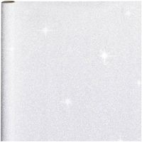 Cadeaupapier/inpakpapier zilver met glitters 300 x 50 cm - Cadeaupapier