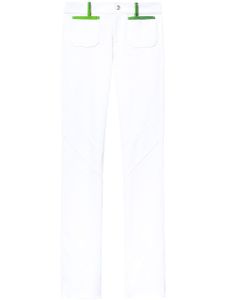 PUCCI pantalon droit à poches plaquées - Blanc