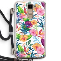 Tropisch 2: LG K10 (2016) Transparant Hoesje met koord