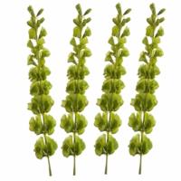 Kunstplant - Set van 4x stuks - Molucella - 80 cm - groen - losse tak voor kunstbloemen boeket Kunstplant - Set van 4x stuks - Molucella - 80 cm - groen - losse tak voor kunstbloemen boeket