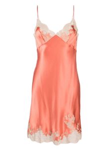 Carine Gilson robe-nuisette en dentelle Calais-Caudry - Rose