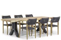 Lifestyle Dallas/Woodside 240 cm dining tuinset 7-delig - thumbnail