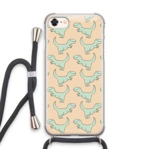 Dinos: iPhone 8 Transparant Hoesje met koord