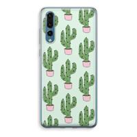 Cactus Lover: Huawei P20 Pro Transparant Hoesje - thumbnail