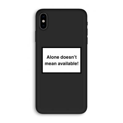 Alone: iPhone X Biologisch afbreekbaar hoesje